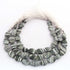 1 Strand Seraphinite Faceted Briolettes -Oval Shape Briolettes -12mmx10mm-20mmx12mm-8 Inches BR03528