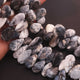 1 Strand Dendrite opal  Smooth Briolettes  -Pear Shape Briolettes  -12mmx8mm-26mmx14mm 8 Inches BR1540 - Tucson Beads