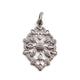 1 Pc Pave Diamond Leaf Pendant - 925 Sterling Silver- Marquise Pendant 38mmx24mm PD1172 - Tucson Beads