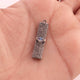 1 Pc Pave Diamond Bar with Rainbow Moonstone Gemstone 925 Sterling Silver Charm Pendant- 31mmx7mm PDC113 - Tucson Beads