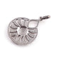 1 Pc Pave Diamond Round Designer Lamp Pendant -925 Sterling Silver -Necklace Pendant 41mmx29mm PD1508 - Tucson Beads
