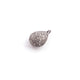 1 Pc Pave Diamond Tear Drop Pendant 925 Sterling Silver -Tear Pendant 17mmx8mm Pdc448 - Tucson Beads
