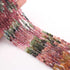 1 Strands Multi Tourmaline Faceted Chicklet Briolettes  -Chicklet Shape Briolettes - 3mm-6mm -14 Inches BR03321