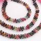 1 Strand Multi Tourmaline Faceted Tear Drop Briolettes - 5mmx4mm-8mmx4mm -8 Inch BR03322 - Tucson Beads