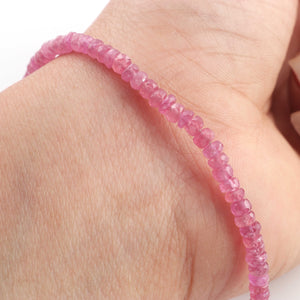 Ruby Coated Beaded Bracelet - Beads Bracelet -Single Wrap Bracelet- Gemstone Bracelet BB012 - Tucson Beads