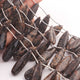 1 Strand Beautiful Leopard Skin jasper Smooth Briolettes - Long Pear Shape Briolettes -29mmx8mm-37mmx10mm - 10 Inches BR02422 - Tucson Beads
