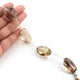 1  Strand Bio Lemon And Smoky Quartz Smooth Briolettes - Assorted Shape Beads 26mmx17mm ,8 Inches BR4406 - Tucson Beads