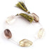 1  Strand Bio Lemon And Smoky Quartz Smooth Briolettes - Assorted Shape Beads 28mmx15mm ,8 Inches BR4405