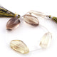 1  Strand Bio Lemon And Smoky Quartz Smooth Briolettes - Assorted Shape Beads 28mmx15mm ,8 Inches BR4405 - Tucson Beads