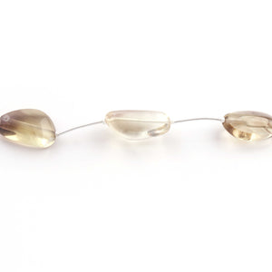 1  Strand Bio Lemon And Smoky Quartz Smooth Briolettes - Assorted Shape Beads 25mmx15mm ,8 Inches BR4404 - Tucson Beads