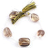 1  Strand Bio Lemon And Smoky Quartz Smooth Briolettes - Assorted Shape Beads 21mmx17mm ,8 Inches BR4401
