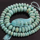 1 Strand Natural Sleeping Beauty Arizona Turquoise  Rondelles - Semi Precious Stone Rondelles - 5mm- 11mm -14 Inch BR01397 - Tucson Beads