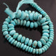 1 Strand Natural Sleeping Beauty Arizona Turquoise  Rondelles - Semi Precious Stone Rondelles - 4mm- 10mm -14 Inch BR02642 - Tucson Beads