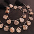 1 Strand  Landscape Jasper Smooth Briolettes -Heart Shape  Briolettes - 12mmx11mm-25mmx24mm 10.5 Inches BR03552
