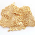 5 Pcs 24K Gold Plated Designer Copper Fancy Shape Pendant Charm-Fancy Copper Pendant -55mmx38mm GPC1601