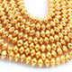 2 Strand Fine Quality Japanese Cap Beads 24K Gold Plated Over Copper - Japanese Cap Beads 8mm 8 Inche Strand GPC1603 - Tucson Beads