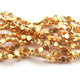 5  Strands Gold Plated Designer Copper coin Shape Beads,diamond Cut Copper Beads,Jewelry Making Supplies 5mm 8 inches BulkLot GPC365 - Tucson Beads