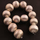 1 Strand AAA Quality Brush balls 925 Silver Plated On Copper-Matt finish balls Beads  24mm 7.5 Inches Gpc909 - Tucson Beads