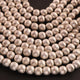 1 Strand Silver Plated Copper Ball Beads, Copper Beads, Copper Ball, Jewelry Making  8 mm 8 Inches, GPC1612 - Tucson Beads