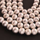 1 Strands Silver Plated Copper Ball Beads, Brush Copper Beads, Copper Ball, Jewelry Making 12 mm 8 Inches, GPC080 - Tucson Beads