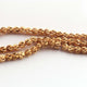 1 Strand 24k Gold Plated Copper Rondelles, Designer Beads, Beautiful Balls Beads, Casting Balls Jewelry Making Tools, 5mm, 8 Inches, GPC1617 - Tucson Beads