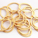 10 PCS Finest Quality Golden Oval Round Charm  24k Gold Plated 27mmx22mm  GPC574 - Tucson Beads