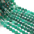 1  Long Strand Amazing Green Onyx  Smooth Briolettes -  Semi Precious Gemstone Flat Coin Shape Briolettes Beads - 8mmx8mm-13mmx13mm -14.5 Inches BR03679