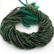 1 Long Strand Emerald  Faceted Roundells -  Roundells Shape Gemstone Beads 3mm-13.5 Inches BR03224 - Tucson Beads