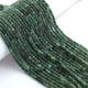 1 Long Strand Emerald  Faceted Roundells -  Roundells Shape Gemstone Beads 3mm-13.5 Inches BR03224 - Tucson Beads