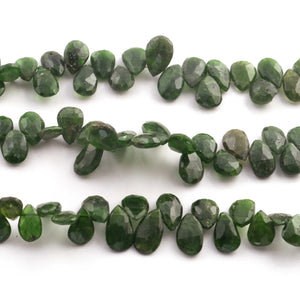 1  Strand Vessonite Faceted Briolettes - Pear Shape Briolettes -6mmx4mm-12mmx8mm - 8 Inches BR03223 - Tucson Beads