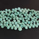 1 Strand Natural Sleeping Beauty Turquoise Faceted  Pear Drop Briolettes -Arizona Turquoise Pear -8mmx5mm-15mmx11mm -8.5 Inches BR03296 - Tucson Beads