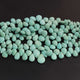 1 Strand Natural Sleeping Beauty Turquoise Faceted  Pear Drop Briolettes -Arizona Turquoise Pear -12mmx10mm-9mmx7mm- 8.5 Inches BR03031 - Tucson Beads