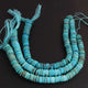 1 Strand Natural Arizona Turquoise Faceted Heishi wheel  Rondelles Beads - Arizona Turquois Rondelles 2mm -17mm-8 Inch  BR03283 - Tucson Beads