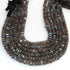 1 Long Strand Labradorite Faceted Roundells - Round Shape Roundells- 4mm-10 mm-15 Inches BR03266