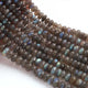 1 Long Strand Labradorite Faceted Roundells - Round Shape Roundells- 4mm-10 mm-15 Inches BR03266 - Tucson Beads