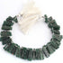 1 Strand Green Agate Fancy Shape Faceted Briolettes - Green Agate Beads -  19mmx7mm-25mmx7mm - 9 Inches -BR03268