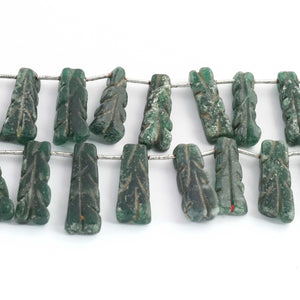1 Strand Green Agate Fancy Shape Faceted Briolettes - Green Agate Beads - 9 Inches 19mmx7mm-25mmx7mm BR03268 - Tucson Beads