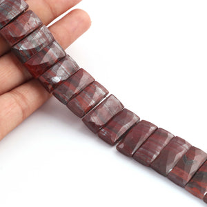 1 Strand Mookaite yFancy Chicklet shape Beads - Mookaite Faceted Rectangle Beads 21mmx10mm 7.5 Inches BR2237 - Tucson Beads
