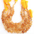 1 Strand Shaded Citrine Carving  Faceted Fancy Shape Briolettes -Semi Precious Gemstone   - 12mm- 10 Inches BR01409