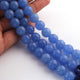 1 Strands Blue Chalcedony  Smooth Ball Beads ,Gemstone Ball Beads- 10mm - 8 Inch -BR03302 - Tucson Beads