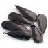 6 Pcs Black Onyx Faceted Pear Shape Oxidized Silver Plated Pendant 48mm-18mm - PC947