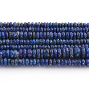 1  Strand Lapis Lazuli Faceted Briolettes - Wheel shape Beads - 12mmx5mm- 13.5 Inches BR03549 - Tucson Beads
