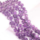 1  Strand  Amethyst Faceted Briolettes  -Heart Shape  Briolettes - 7mmx7mm-8mmx8mm ,8 Inches BR01486 - Tucson Beads