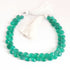 1  Strand Green Onyx Faceted Briolettes - Heart  Shape , Jewelry Making Supplies - 7mmx7mm -8mmx8mm , 9 Inches BR2190