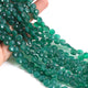 1  Strand Green Onyx Faceted Briolettes -Heart Shape Briolettes 6mmx6mm-7mmx7mm ,  9 Inches BR02102 - Tucson Beads