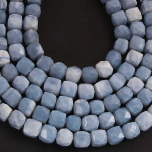 1 Strand Boulder Opal Faceted Cube Briolettes -Boulder Opal Cube Beads 6mm-8mm 8 Inches BR03548 - Tucson Beads