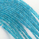 1 Strand Neon Apatite Faceted Rondelles Neon Apatite Beads  2mm-3mm 12 Inches BR03553 - Tucson Beads