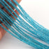 1 Strand Neon Apatite Faceted Rondelles Neon Apatite Beads  2mm-3mm 12 Inches BR03553