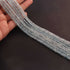 1 Strand Aquamarine Faceted Finest Quality  Rondelles Beads 5mm-6mm- 13 inches BR040