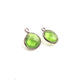 5 Pcs Peridot Hydro Faceted Oxidized Silver Single Bail Pendant 12mmx10mm-15mmx11mm    SS143 - Tucson Beads